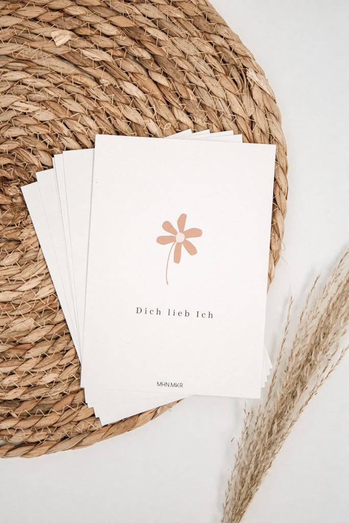 Geschenkkarte "Dich Lieb Ich" - Postkarten von mahina