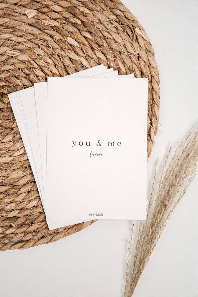 Geschenkkarte "You & Me" - mahina