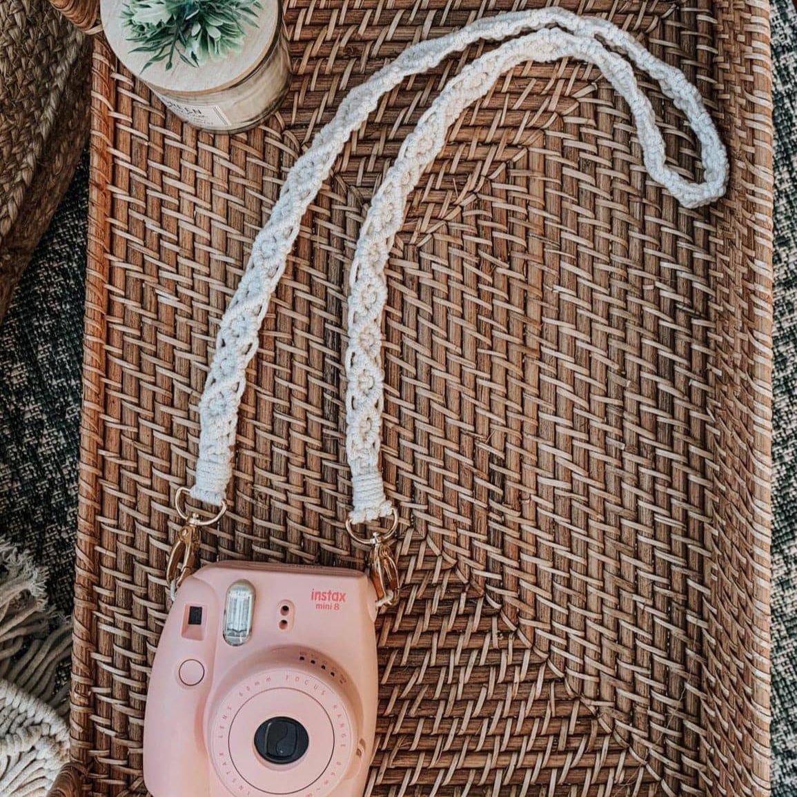 Handgemachter Makramee Kameragurt - Interior > Dekoration > Makramee von mahina