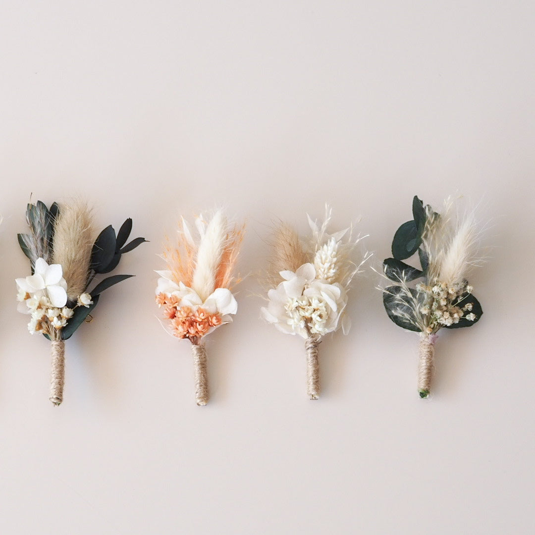 Ansteckstrauß aus Trockenblumen verschiedene Farben - Trockenblumen -> Sträuße von mahina