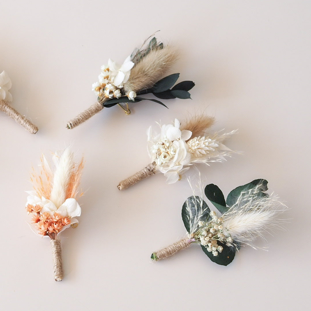 Ansteckstrauß aus Trockenblumen verschiedene Farben - Trockenblumen -> Sträuße von mahina