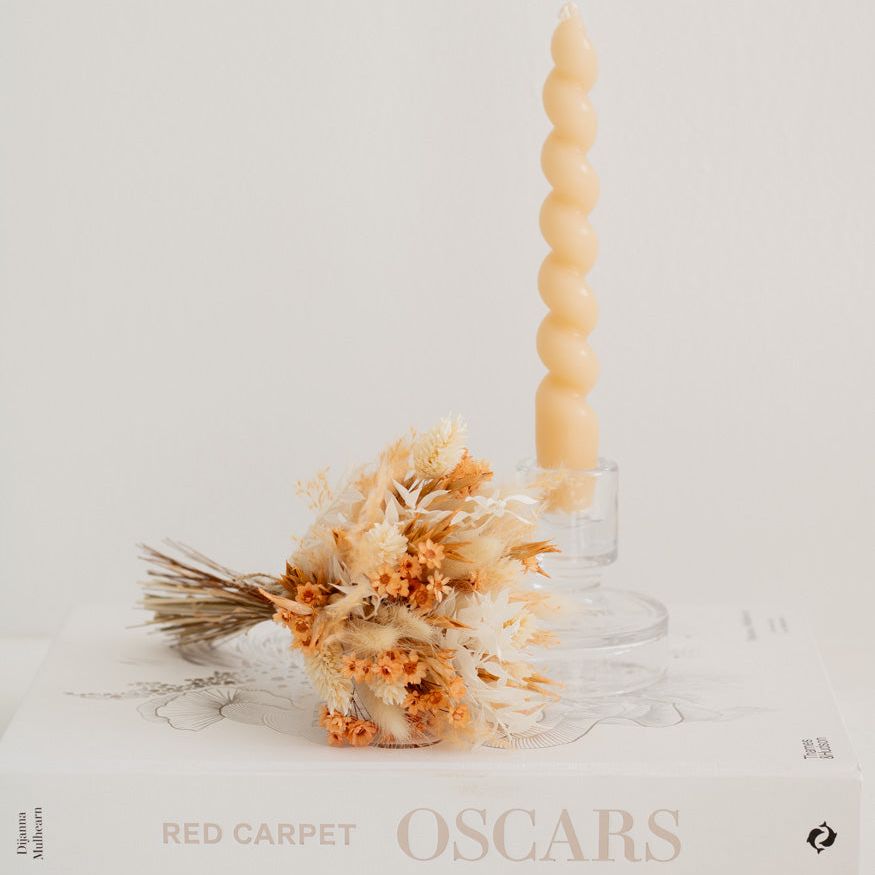 Kleiner Trockenblumenstrauß  "Peachy" - Trockenblumen -> Sträuße von mahina