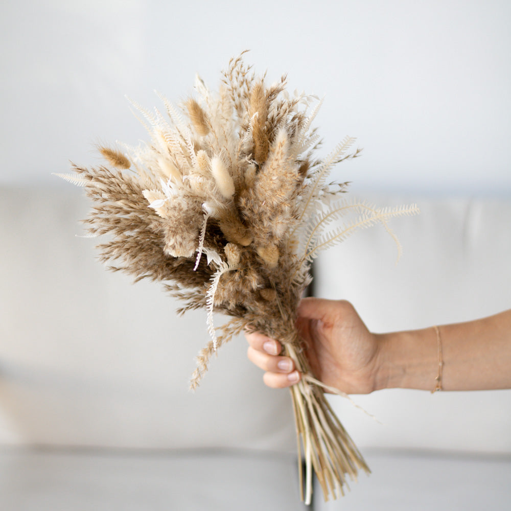 Mittlerer Trockenblumenstrauß "Nature" - Trockenblumen -> Sträuße von mahina