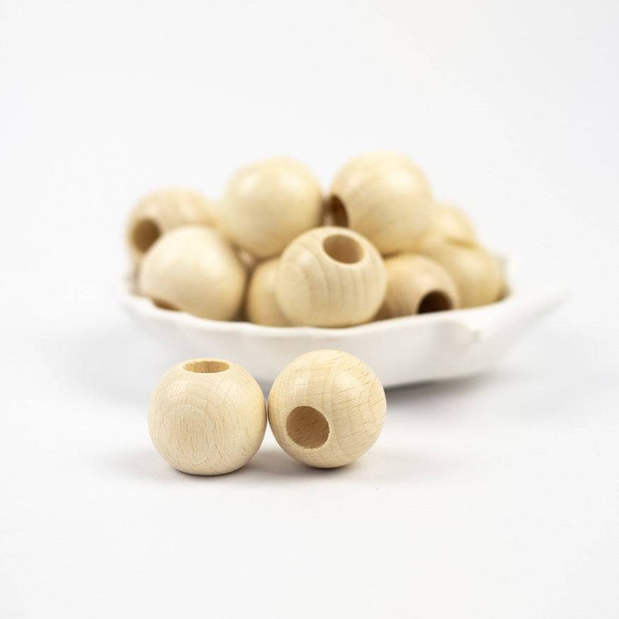 Polierte Makramee Perle "Rund" 25mm - mahina