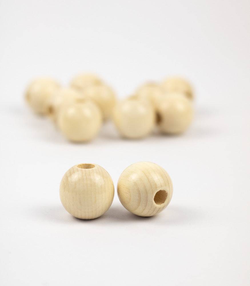 Polierte Makramee Perle "Rund" 30mm - mahina