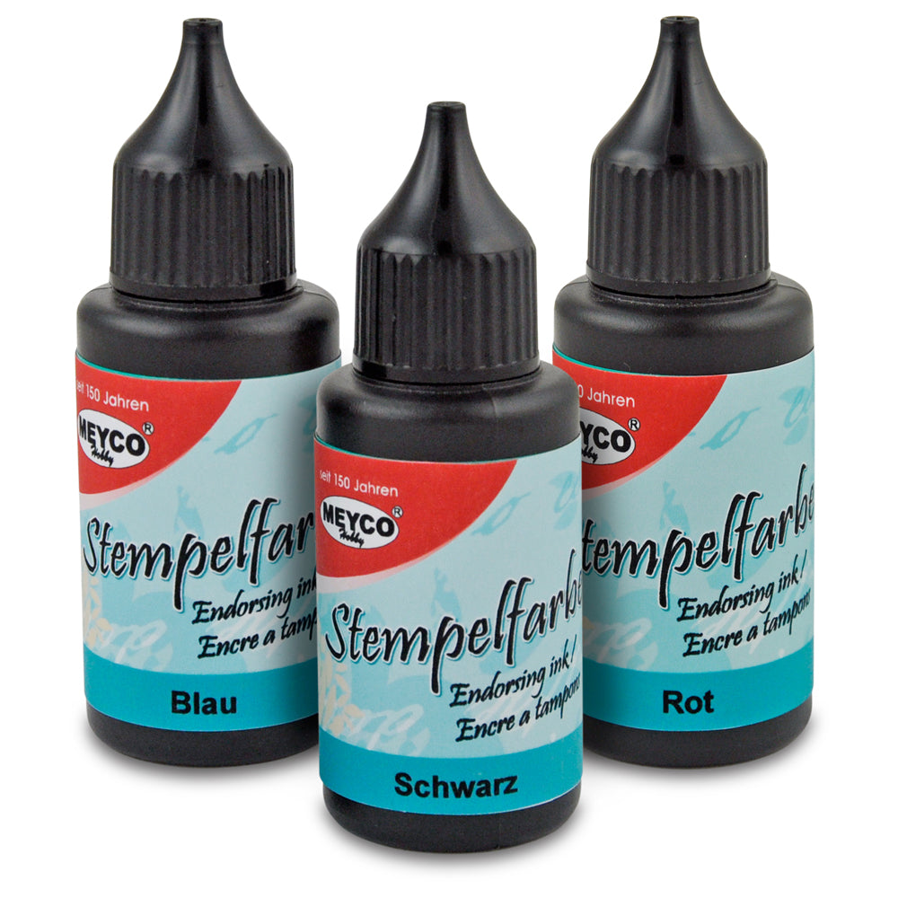 Stempelfarbe schwarz, 25ml - Bastelbedarf -> Stempel und Zubehör -> Stempelkissen von mahina
