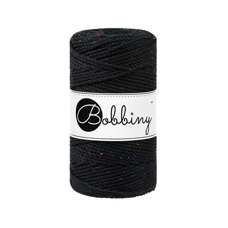 Bobbiny Makramee Garn 3mm 3ply Midnight Dust 100m - Garne > Baumwollgarne > Bobbiny > 3ply > 3mm von mahina
