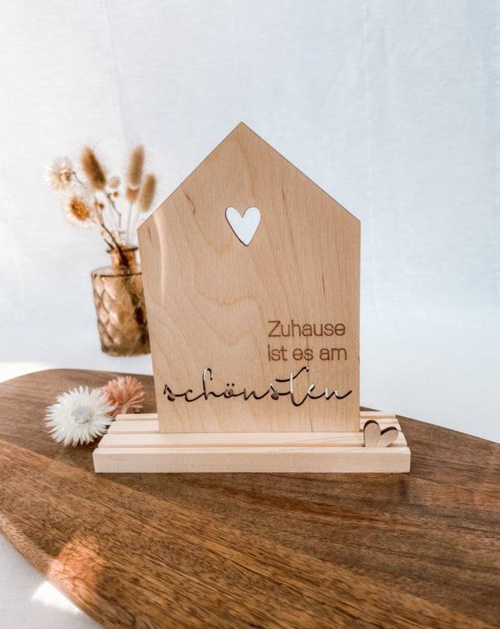 Rayher Holzmotiv Haus "Zuhause ist es am Schönsten", FSC 100% - Bastelbedarf -> Sonstiges von mahina