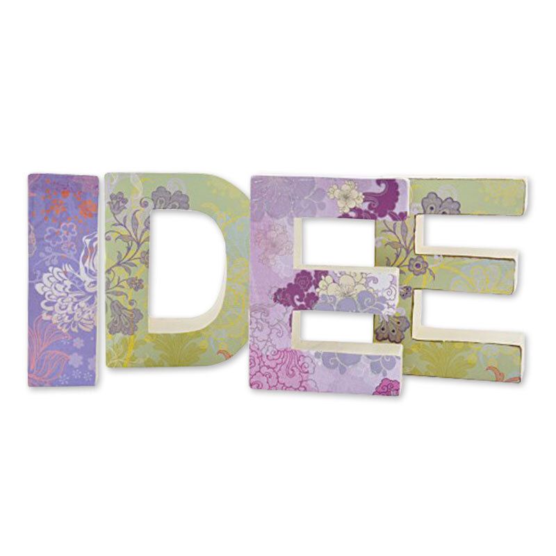 3D Pappmaschee Buchstaben stehend - Bastelbedarf -> Sonstiges von mahina