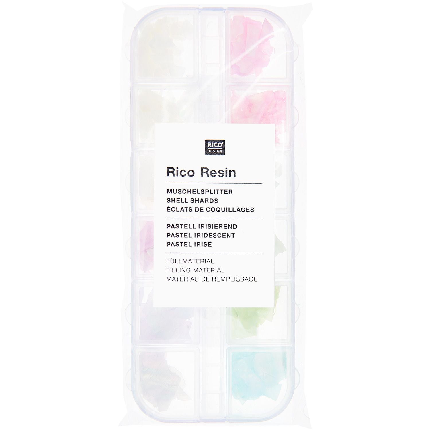 Füllmaterial für Resin Muschelsplitter Pastell, 10g - Bastelbedarf -> Gießen von mahina