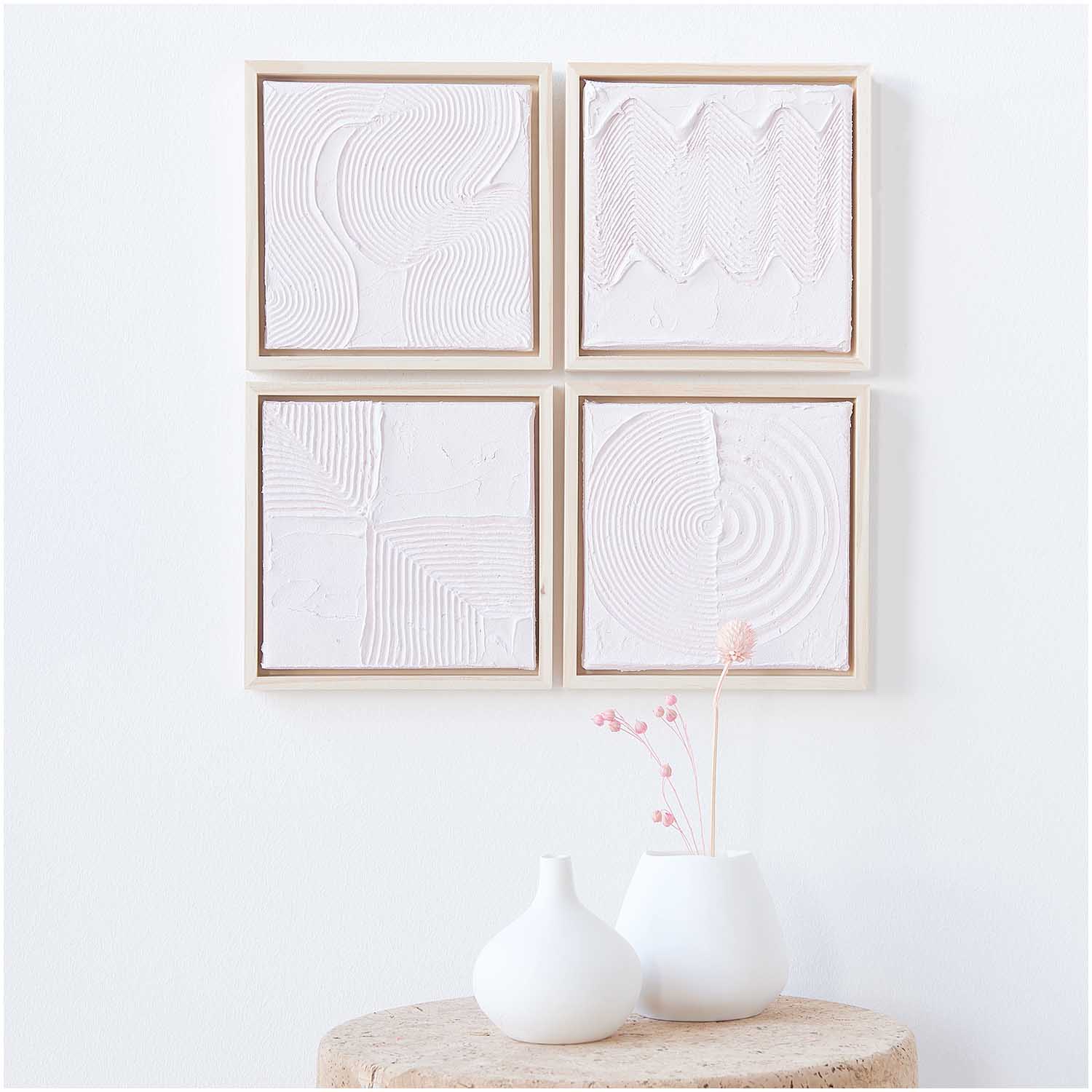 Objektrahmen natur 10,8x10,8cm - Bastelbedarf -> Karabiner von mahina