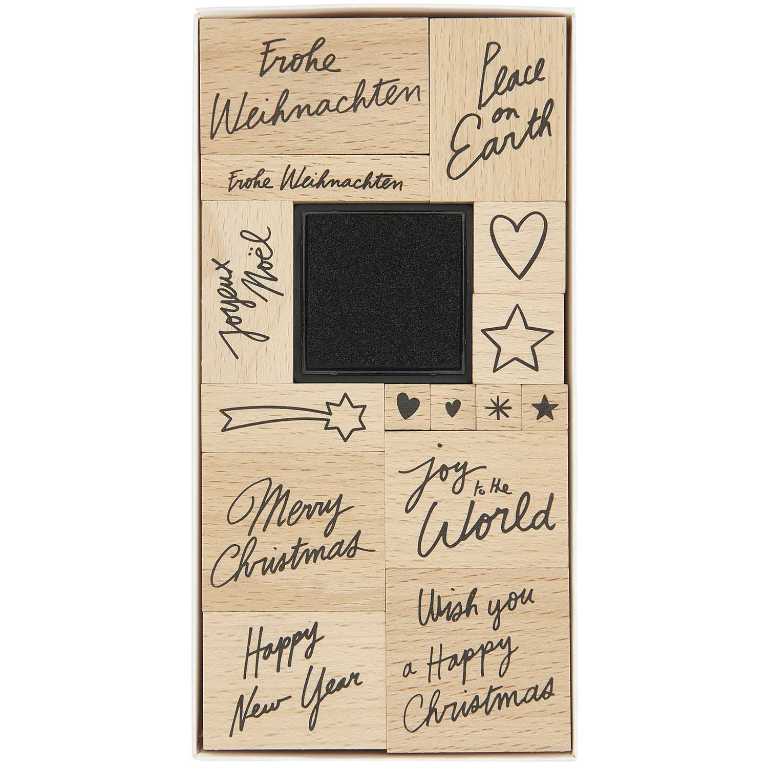 Poetry Stempelset "Christmas Rocks" Handlettering 16teilig - Bastelbedarf -> Stempel und Zubehör -> Stempel von mahina