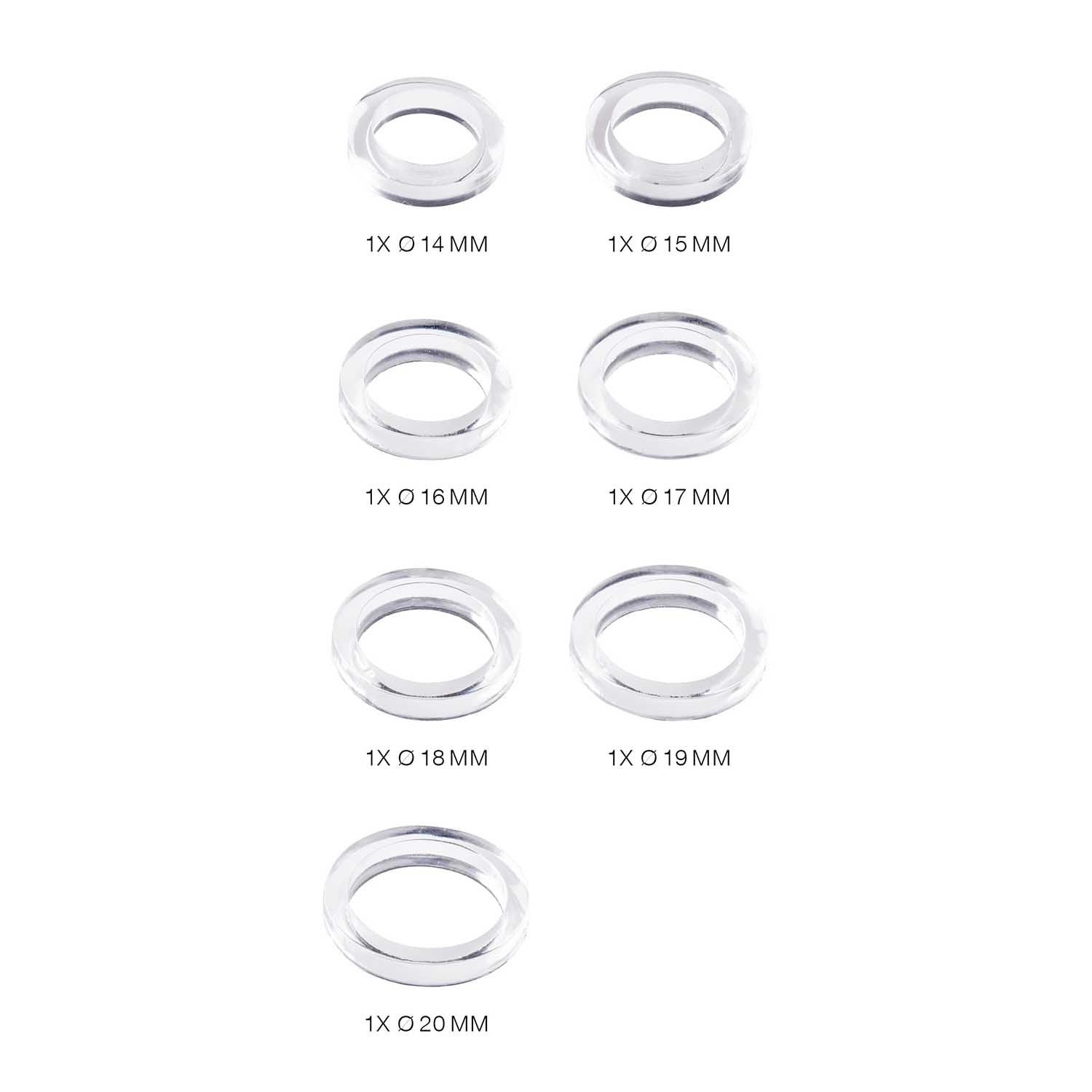 Silikon Gießform Ringe schmal - Bastelbedarf -> Gießen von mahina