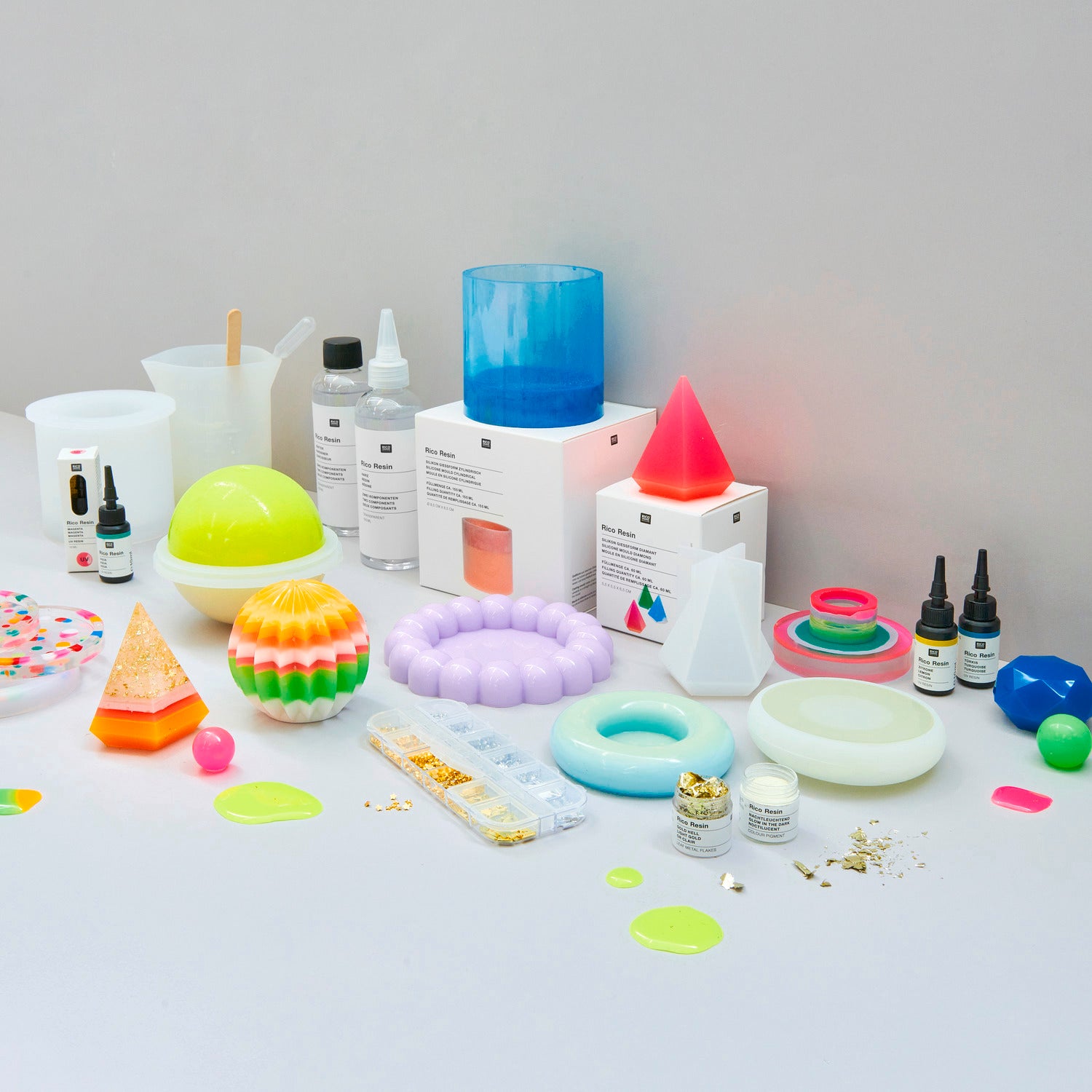 Silikon Gießform Untersetzer, 8x1cm - Bastelbedarf -> Gießen von mahina