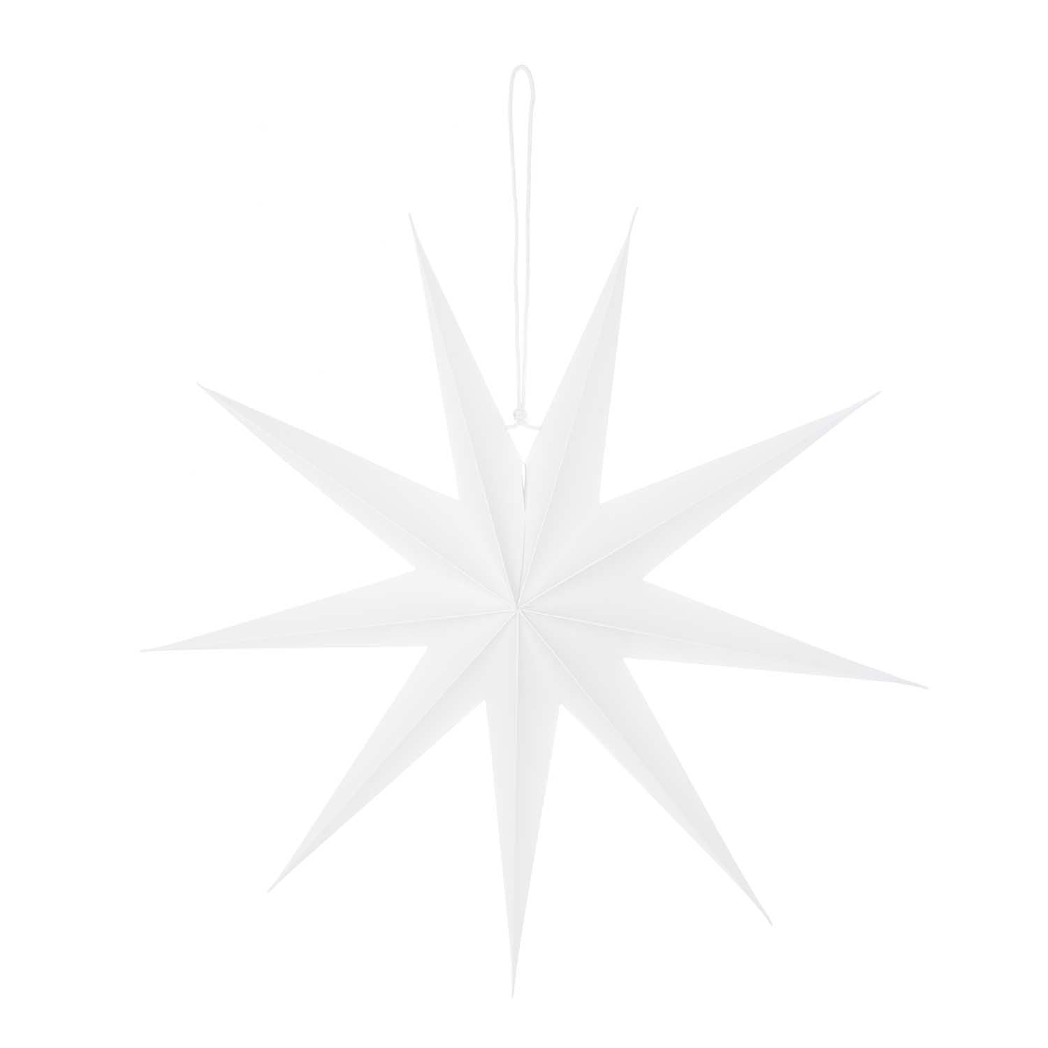 Weihnachtsschmuck Papierstern auffaltbar 45cm weiß - Weihnachtsbaumschmuck von mahina