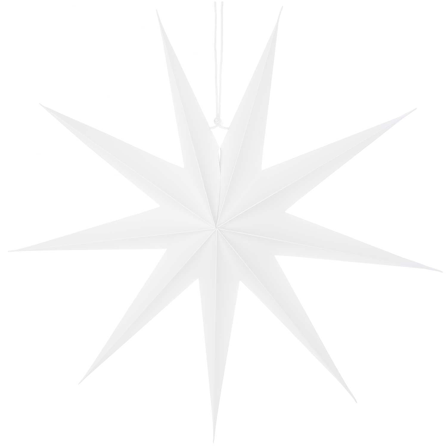 Weihnachtsschmuck Papierstern auffaltbar 60cm weiß - Weihnachtsbaumschmuck von mahina