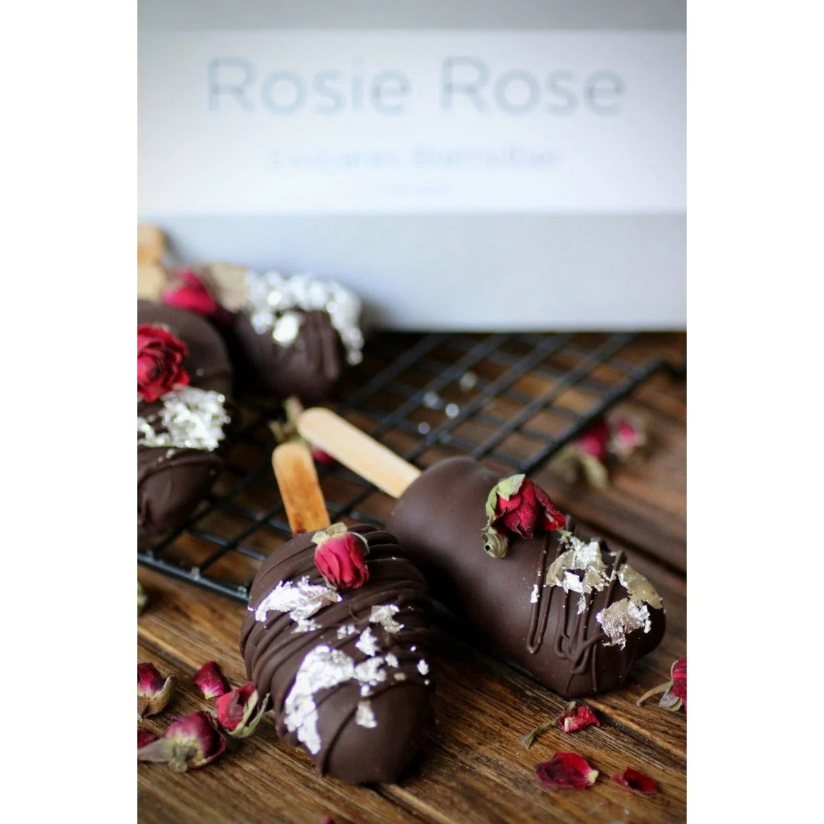 Rosie Rose Essbare Blattfolie 5 Stk. - Essblüten von mahina