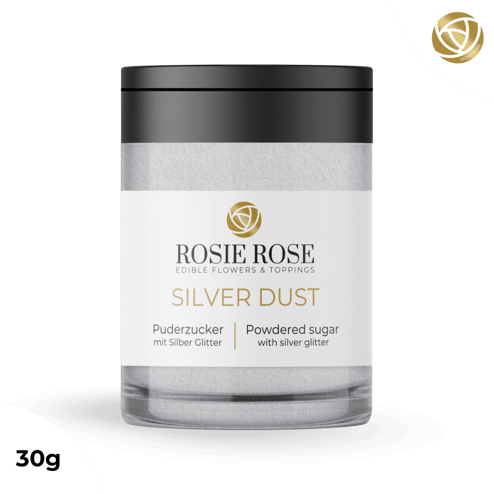 Rosie Rose Essbares Glitter Dust 30g - Essblüten von mahina