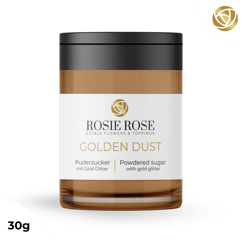 Rosie Rose Essbares Glitter Dust 30g - Essblüten von mahina