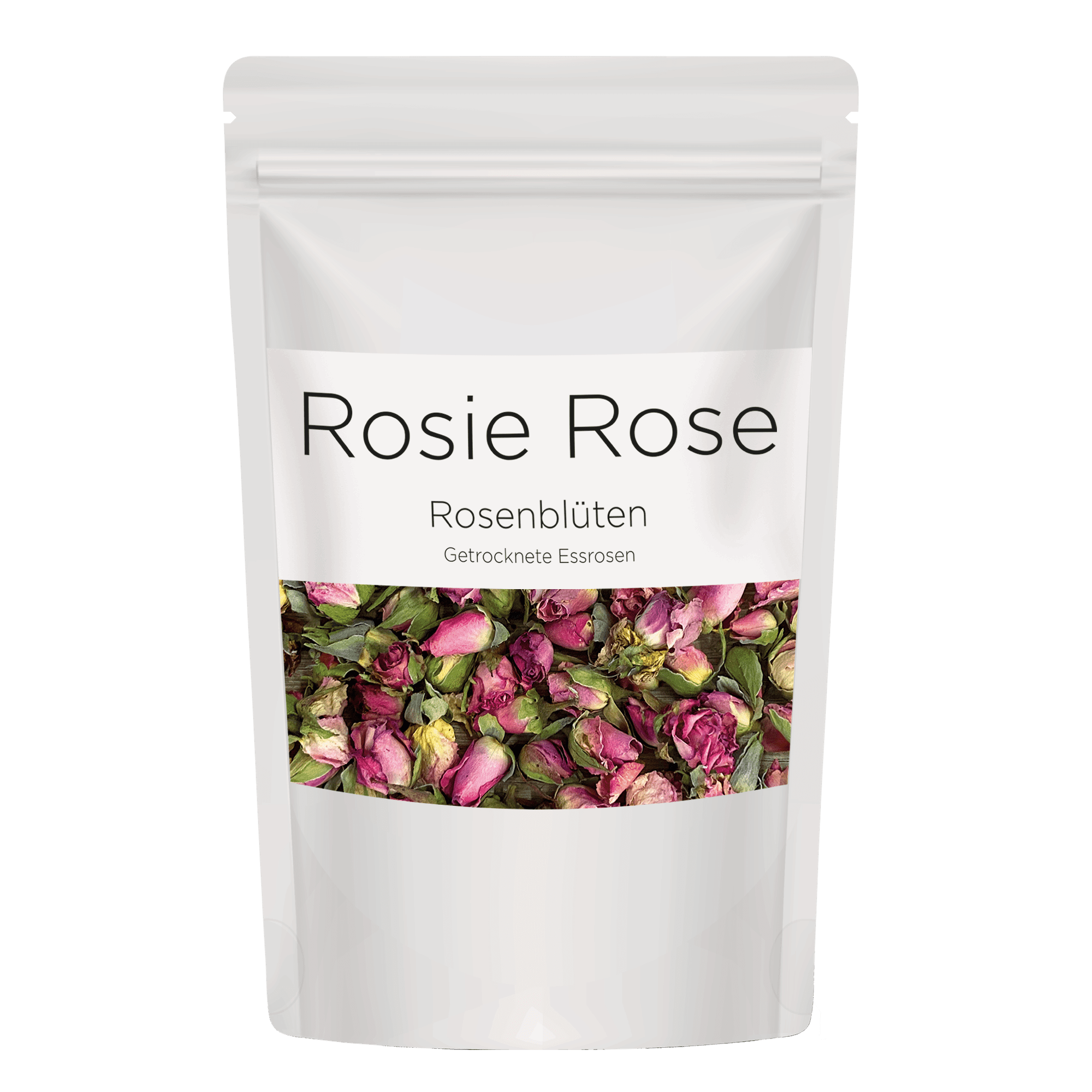 Rosie Rose "Dekorative Rosenblüten" 50g Gastro-Beutel - Essblüten von mahina