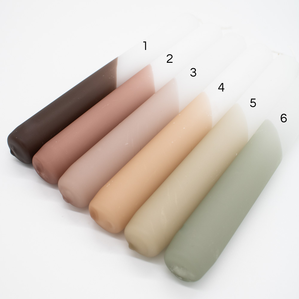 Kerze "Dip Dye" 2,1x19cm 1 Stück 6 Farben - Interior > Dekoration > Kerzen von mahina