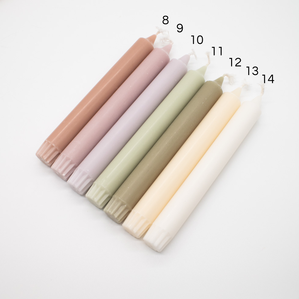 Kerze "Pastel" 2,2x19cm 14 Farben - Interior > Dekoration > Kerzen von mahina