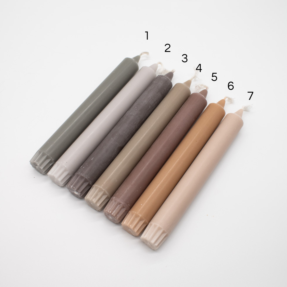 Kerze "Pastel" 2,2x19cm 14 Farben - Interior > Dekoration > Kerzen von mahina