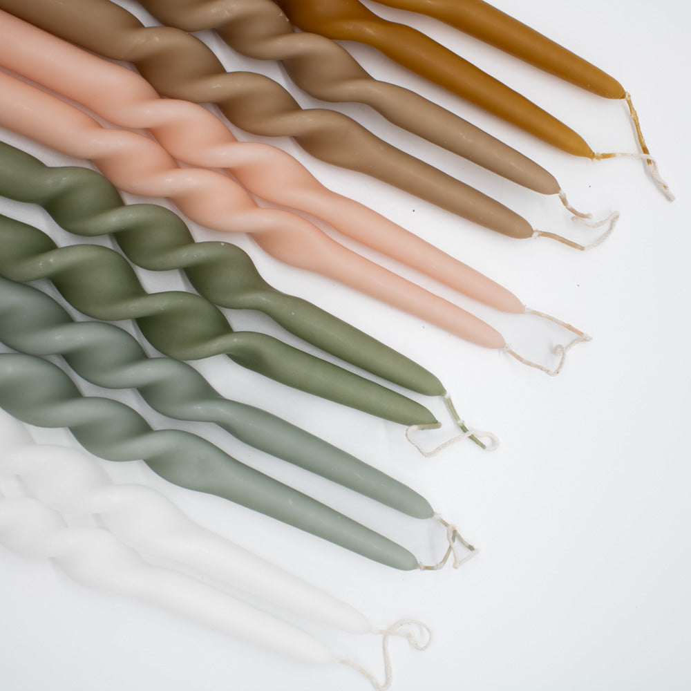 Kerze "Twist" 2,1x29cm 2 Stück 6 Farben - Interior > Dekoration > Kerzen von mahina