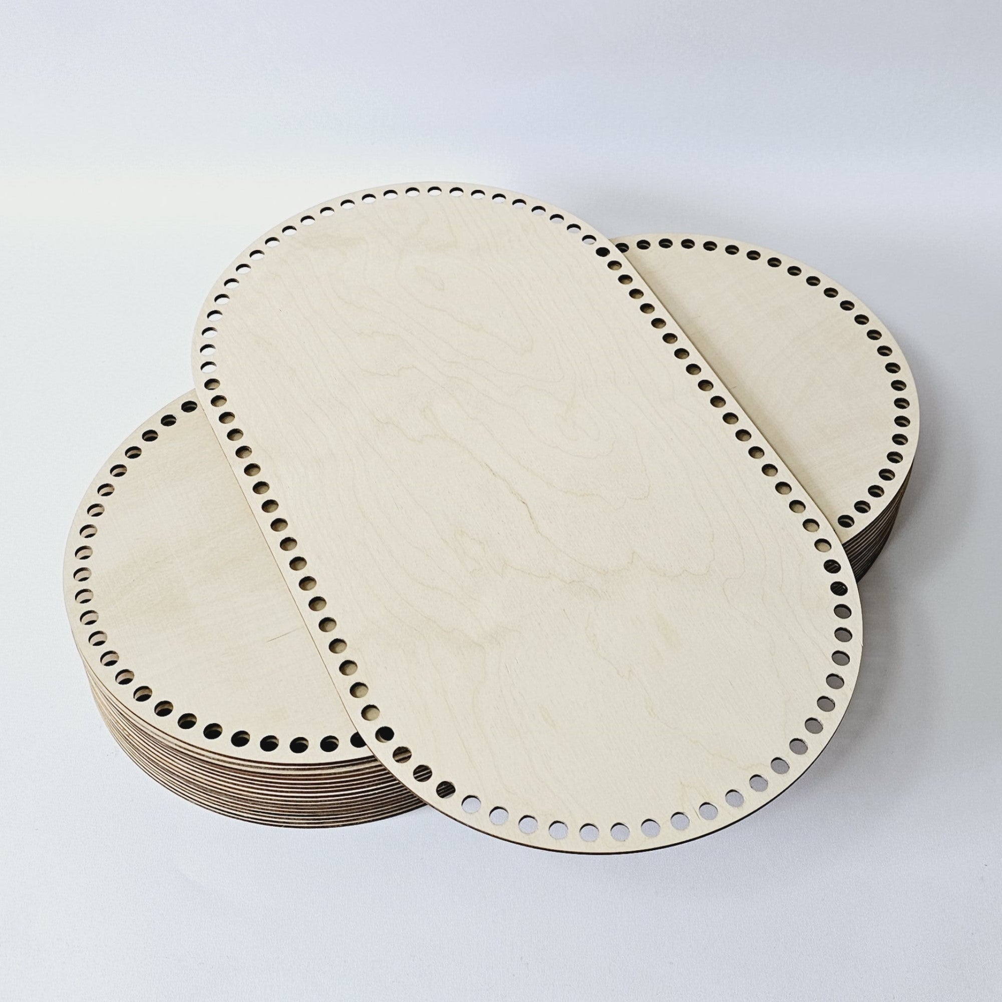 Häkelboden Puppenkorb 3mm Birkenholz 12 Größen - Bastelbedarf -> Häkeln und Stricken -> Häkelboden von mahina