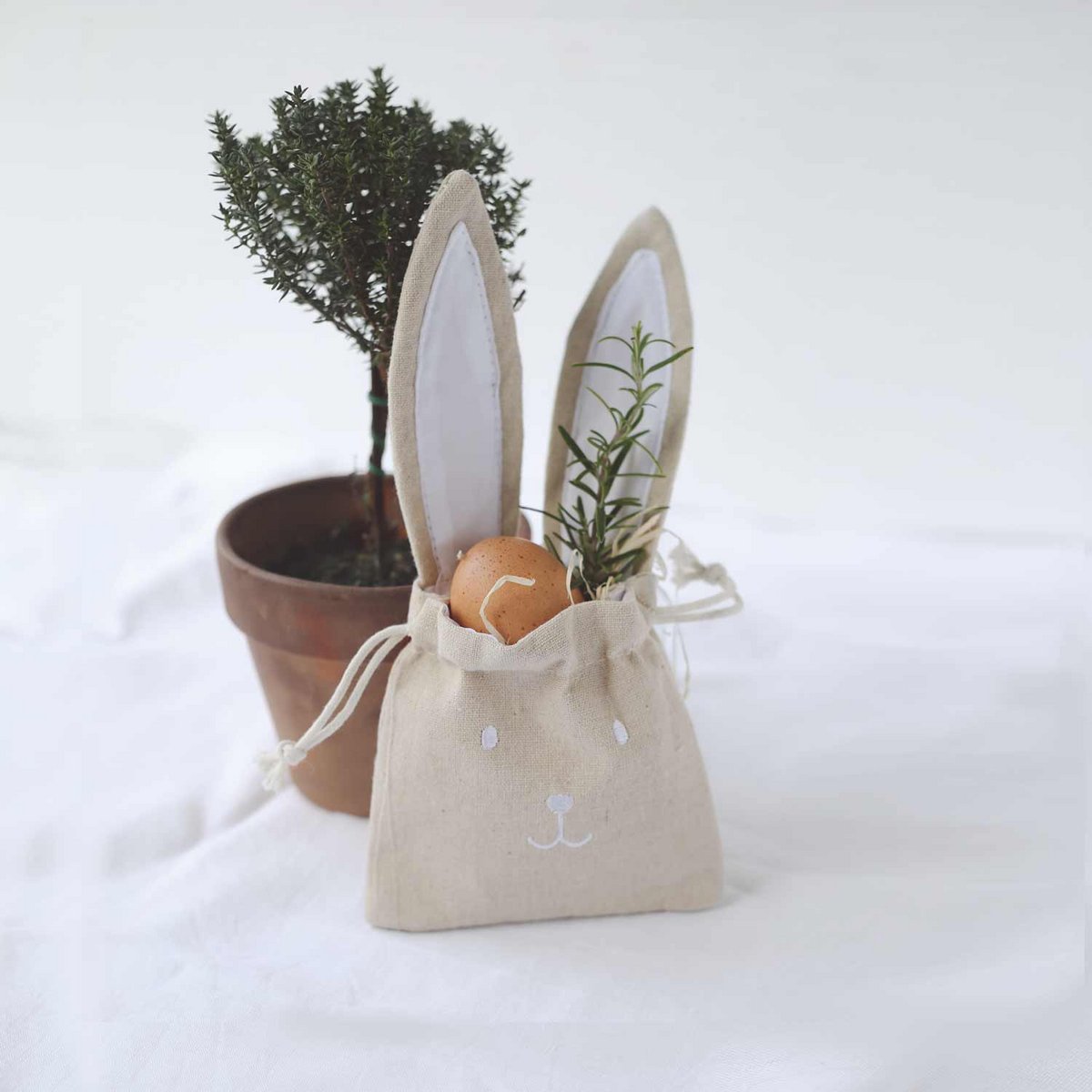 Eulenschnitt Geschenktüte Hase, 2er Set - mahina