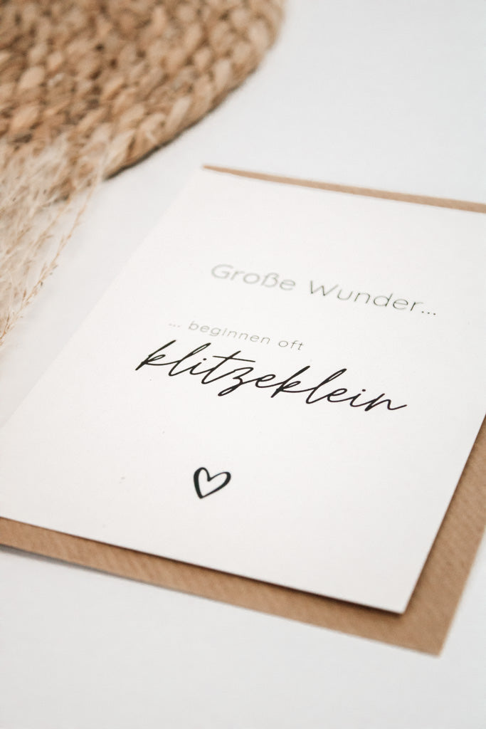 Geschenkkarte "Grosse Wunder" - mahina