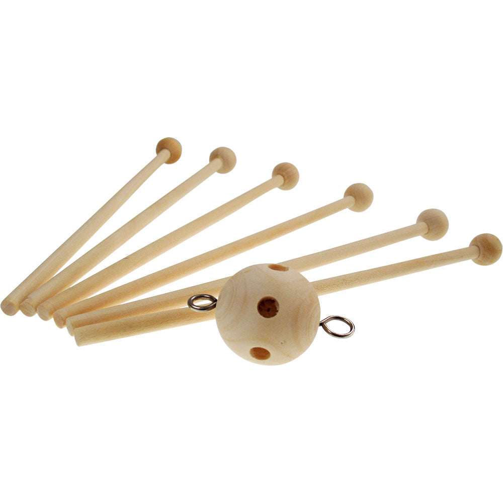 Mobile Stern Holz 6-armig 4 Größen - Bastelbedarf -> Holz -> Mobile von mahina