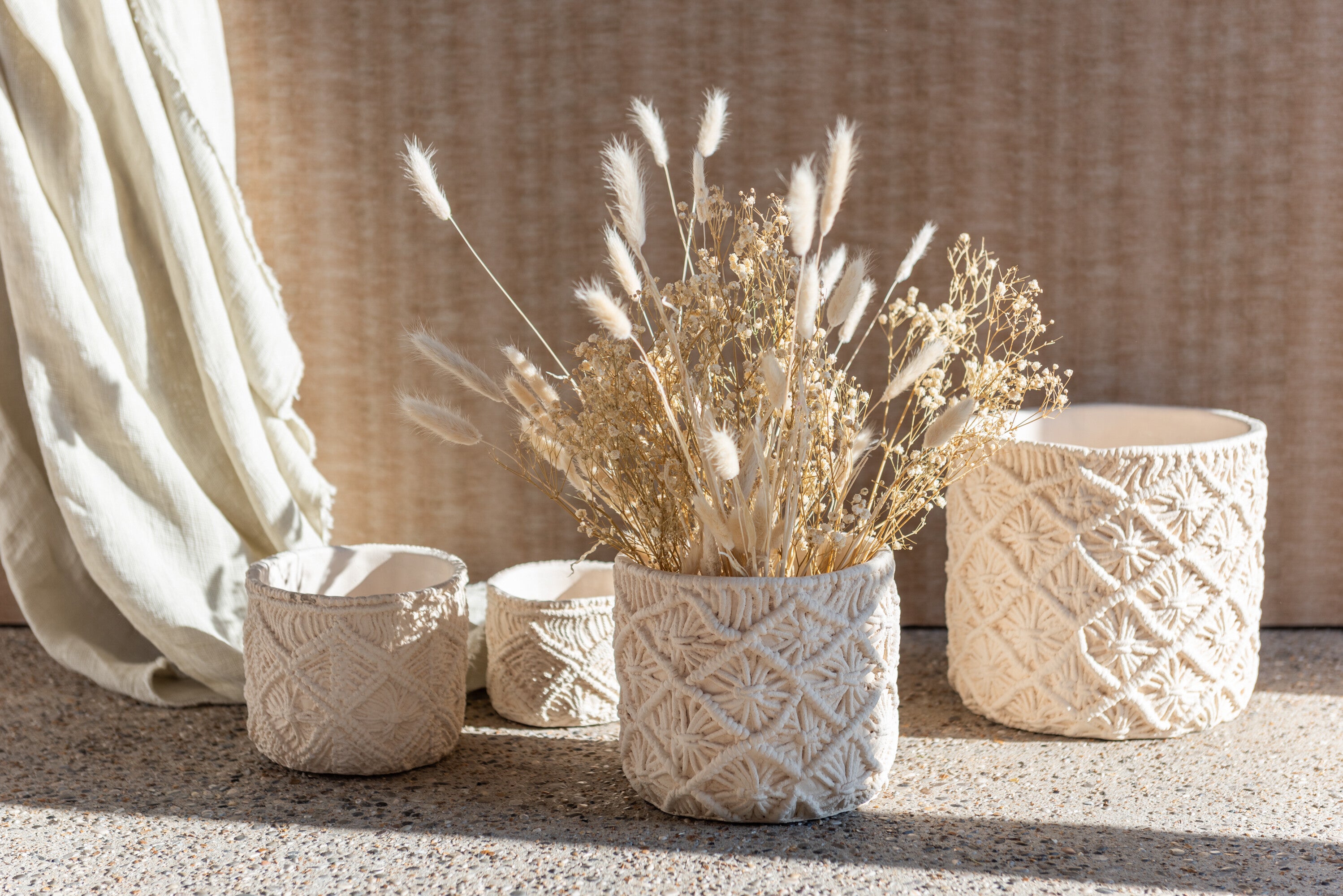 Blumentopf "Ibiza" cremeweiß - Interior > Dekoration > Blumentopf von mahina