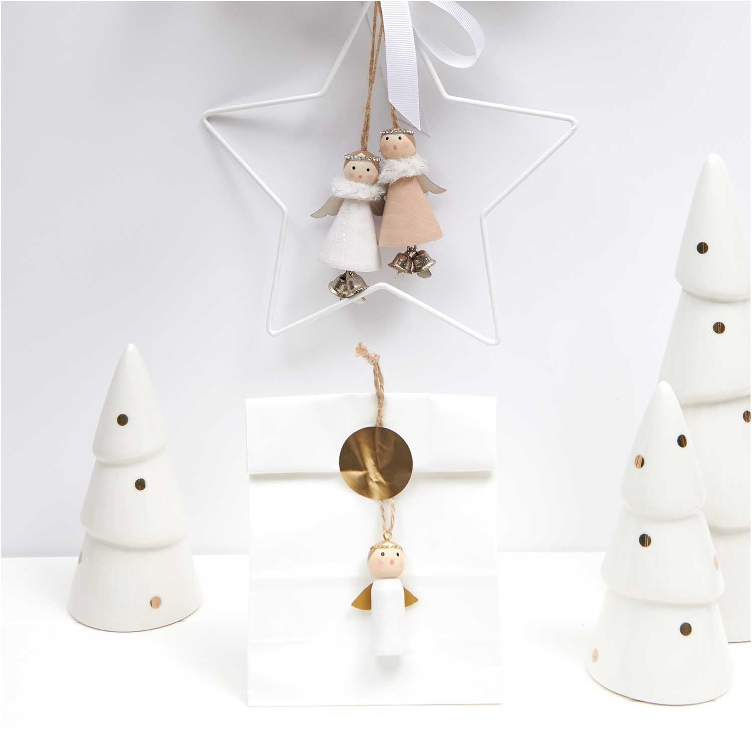 Metallring "Stern" in off white, verschiedene Größen - Bastelbedarf -> Metall -> Metallringe -> Sonstige Formen von mahina