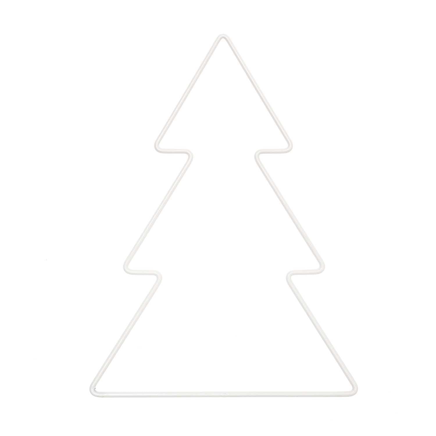 Metallring "Tannenbaum" weiß 3 Größen - Bastelbedarf -> Metall -> Metallringe -> Sonstige Formen von mahina