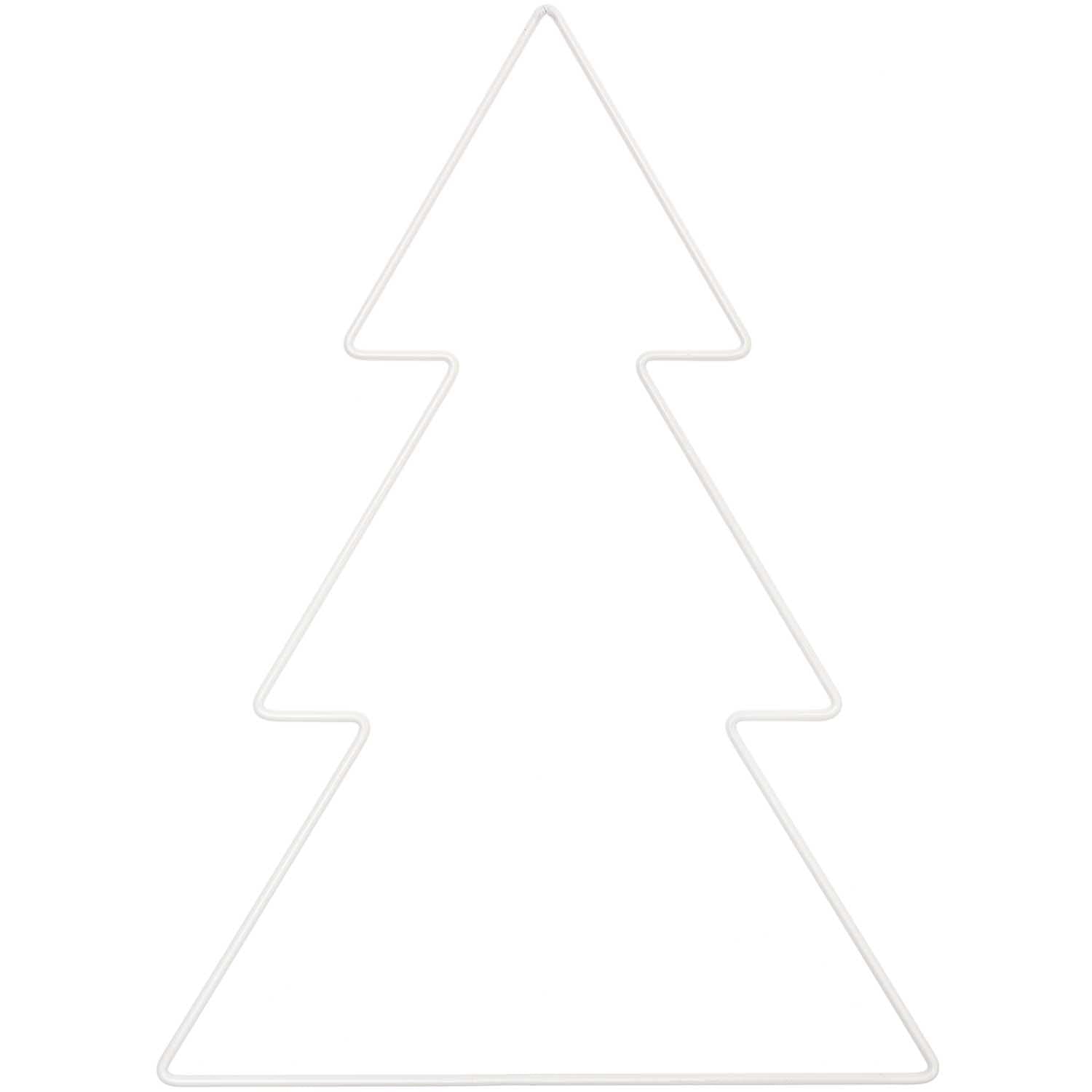 Metallring "Tannenbaum" weiß 3 Größen - Bastelbedarf -> Metall -> Metallringe -> Sonstige Formen von mahina