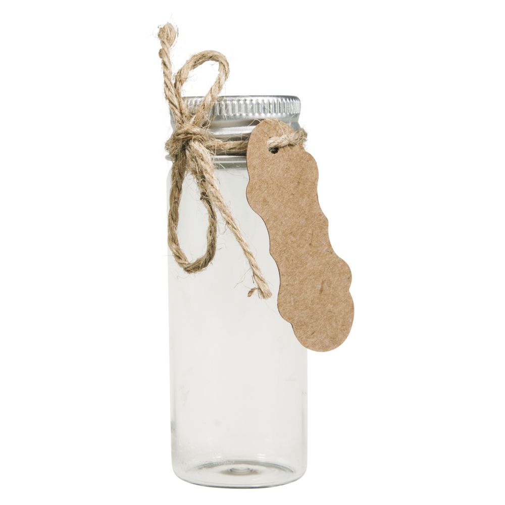 Rayher Glas Gefäß mit Schraubdeckel 3cm ø, 37ml - mahina