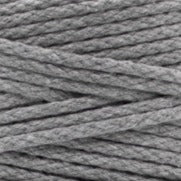 MAHINA Garn 4mm geflochten Hellgrau 200m - mahina