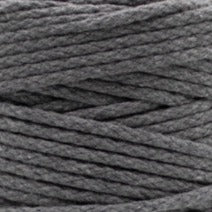 MAHINA Garn 4mm geflochten Mittelgrau 200m - Garne > Baumwollgarne > Pferdeseile > Geflochten > 4mm > 200m von mahina