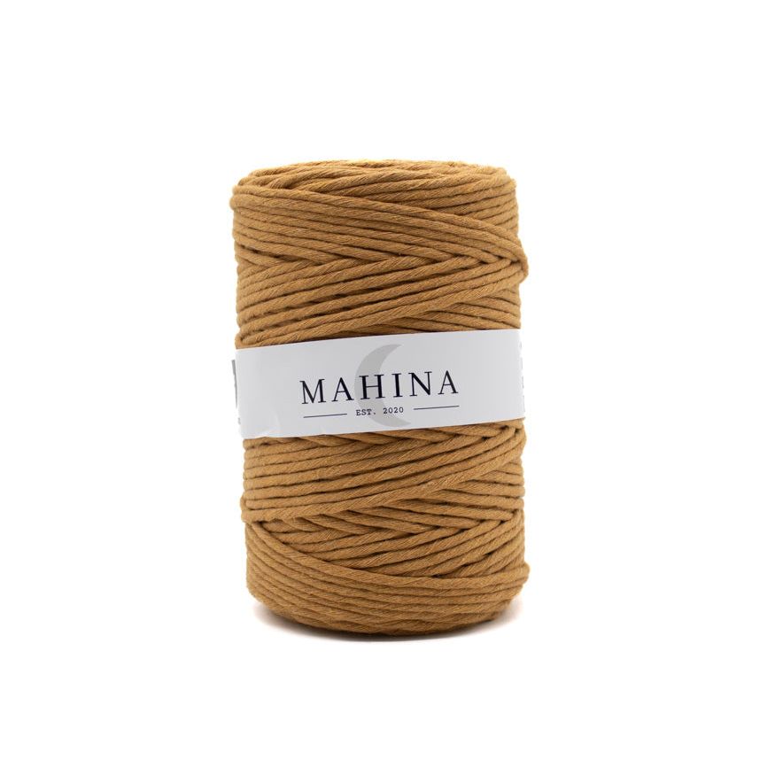 MAHINA Garn 4mm gezwirnt Honig 200m - Garne > Baumwollgarne > Pferdeseile > Gezwirnt > 4mm > 200m von mahina