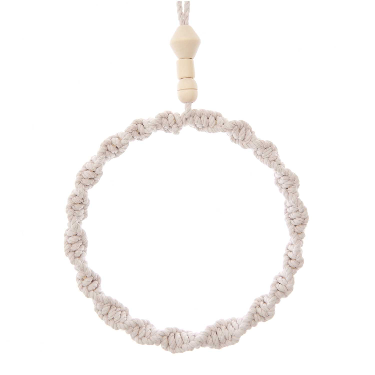 Unbehandelte Makramee Perle "Natur" 30x30mm - mahina