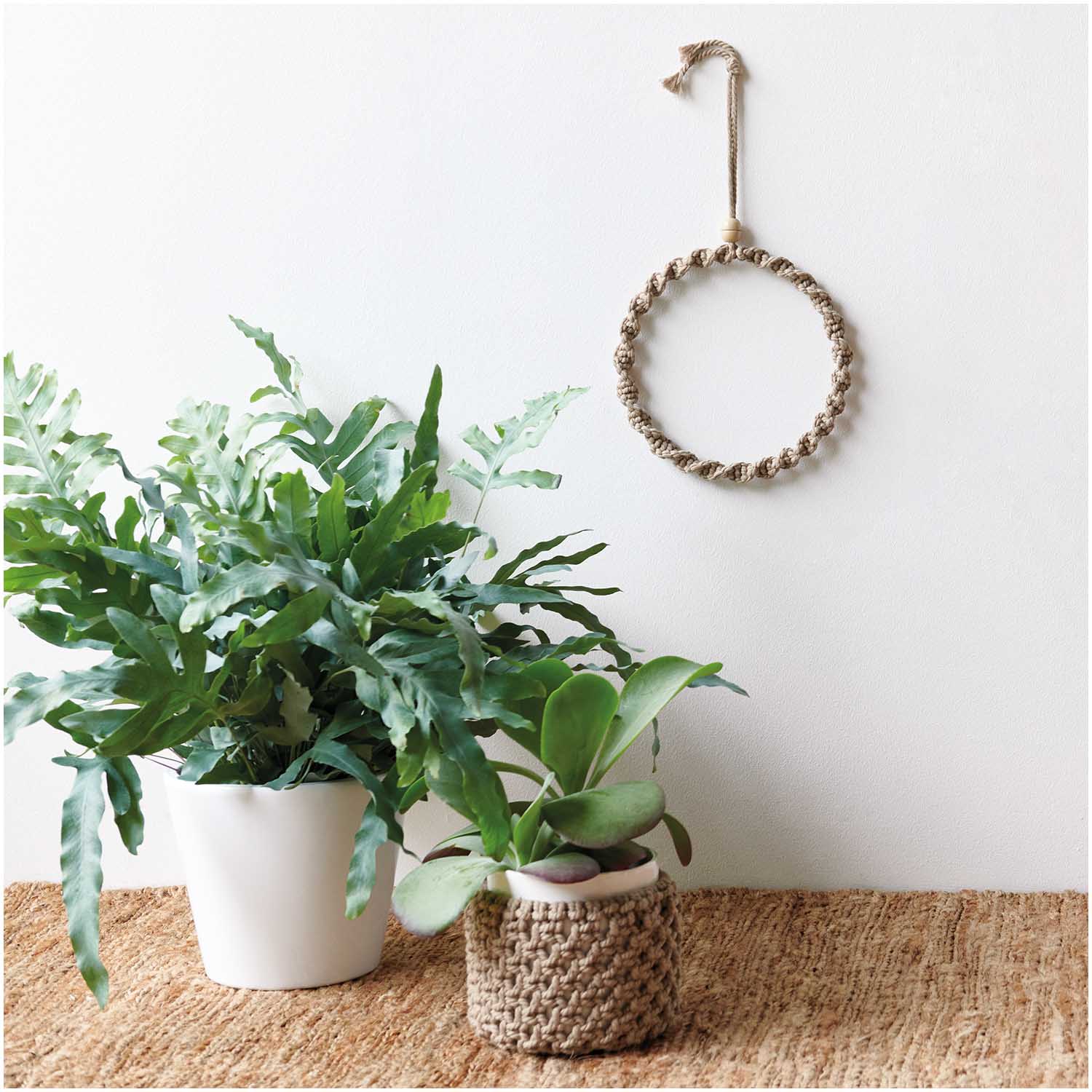 Unbehandelte Makramee Perle "Natur" 19x22mm - mahina