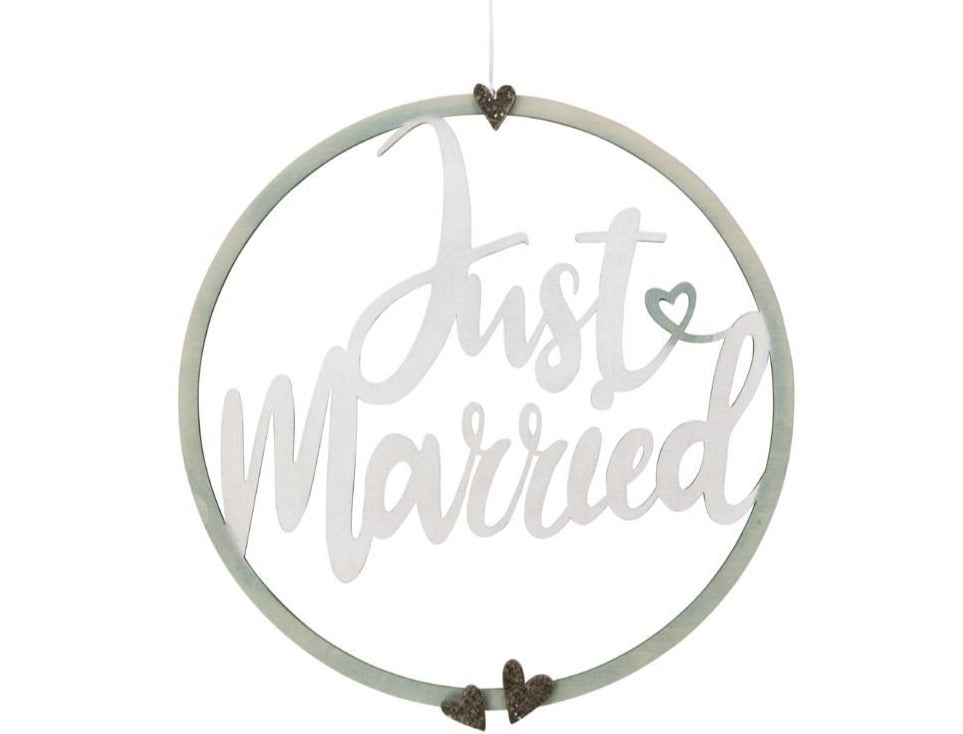 Rayher Holzkranz "Just Married" ø 30cm, FSC Mix Credit - mahina