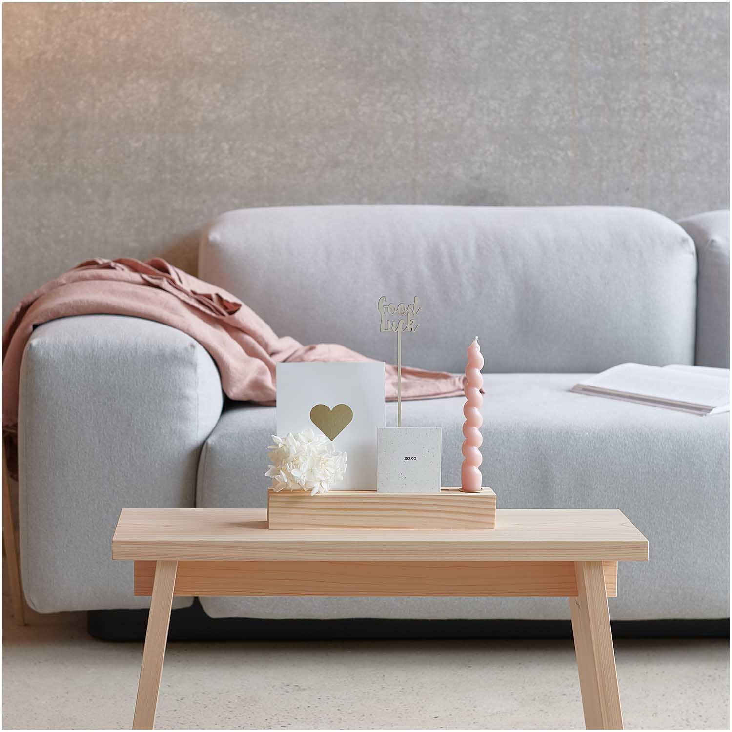 Holzpicker "Good Luck" 26x4,5cm - mahina