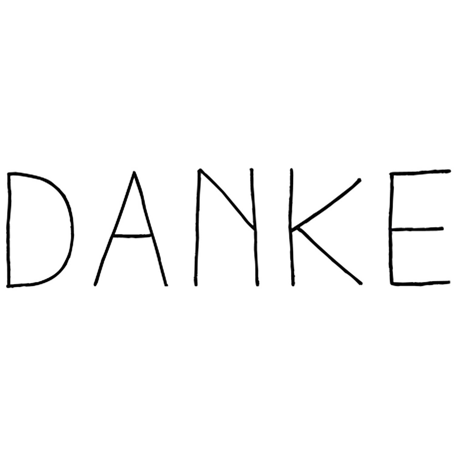 Rico Design Stempel "Danke" 5,0x2,0cm - mahina