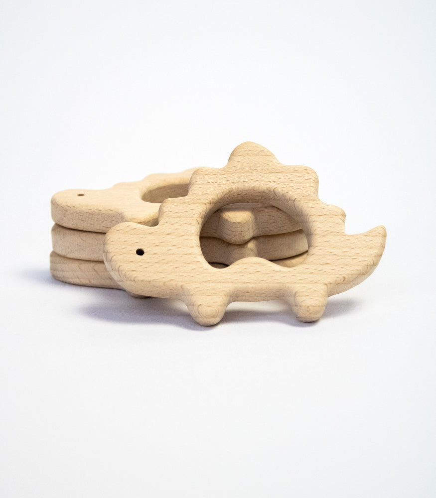 Beißring "Dino" aus Buchenholz - mahina