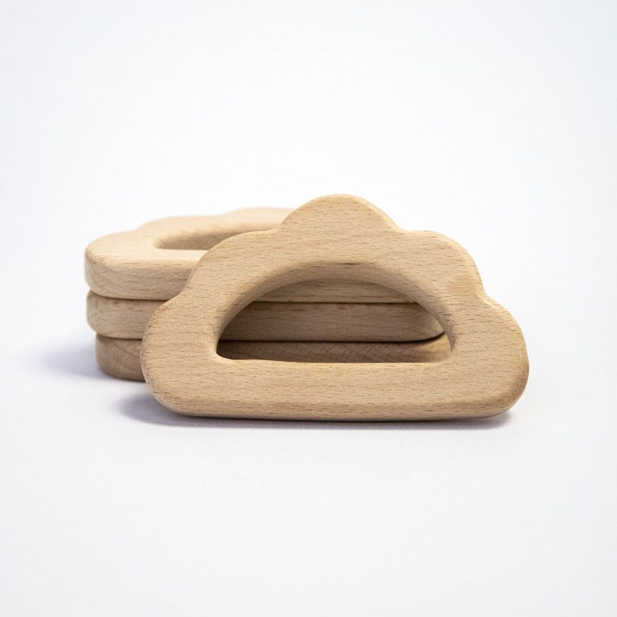 Beißring "Wolke" aus Buchenholz - mahina