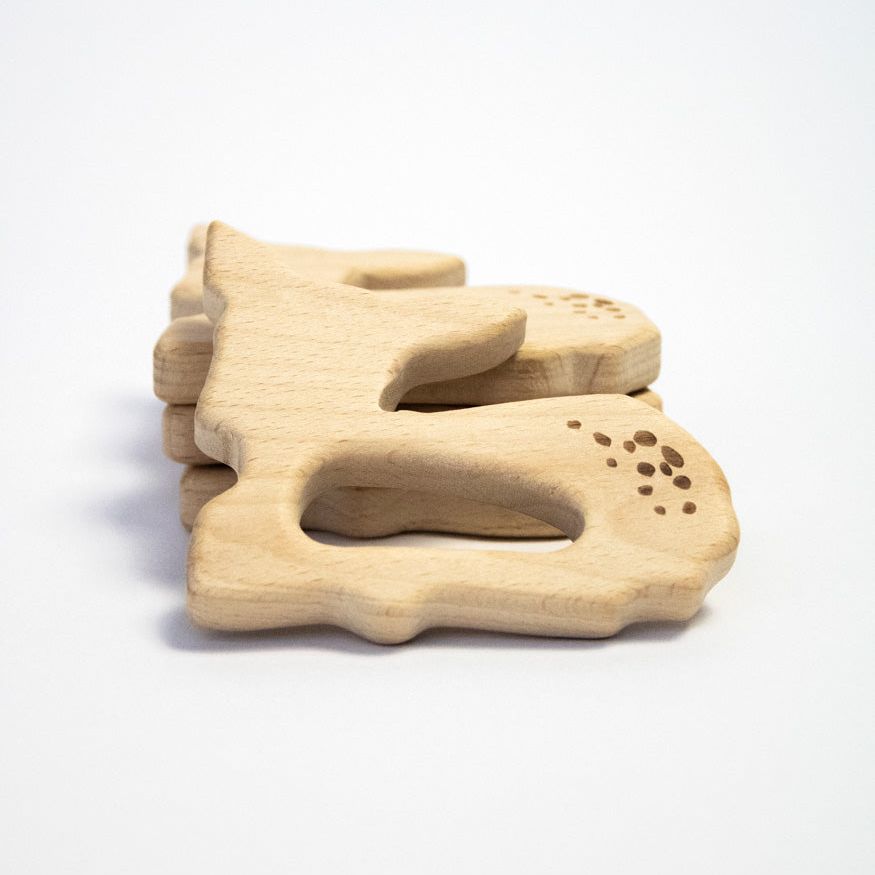 Beißring "Bambi" aus Buchenholz - mahina