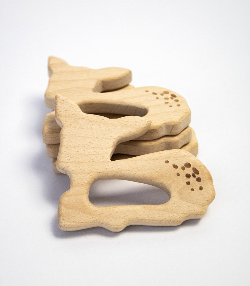 Beißring "Bambi" aus Buchenholz - mahina