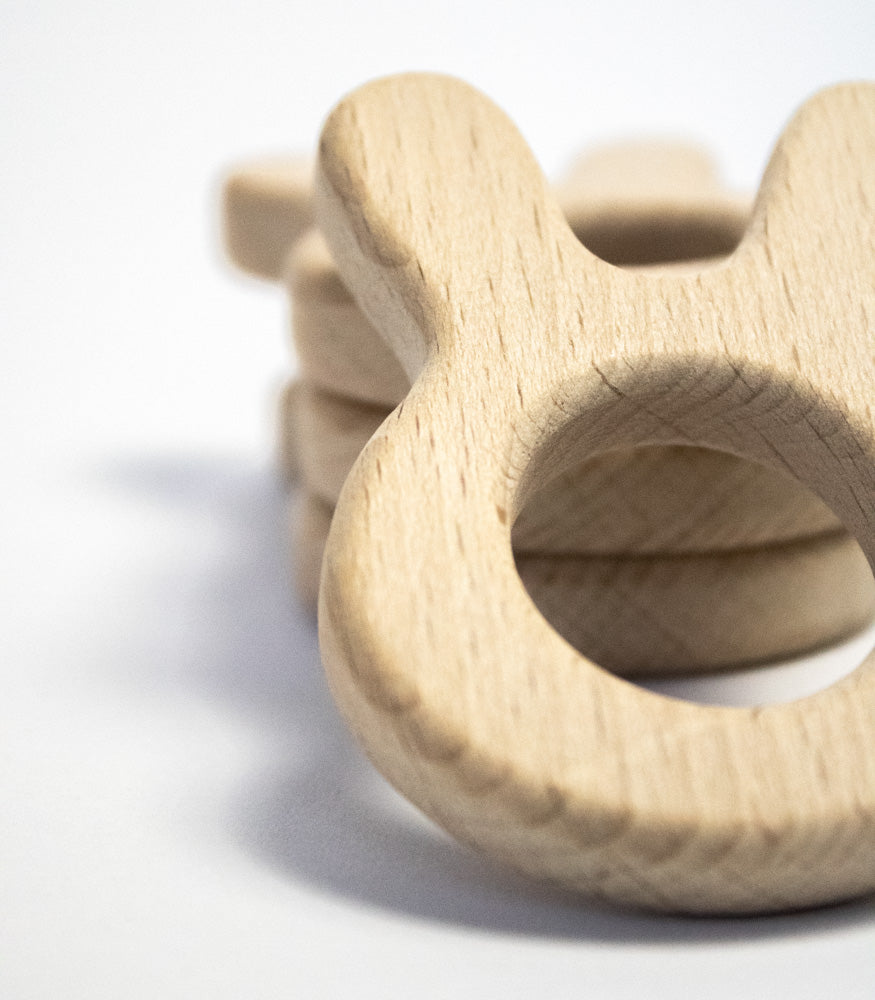 Beißring "Hase" aus Buchenholz - mahina